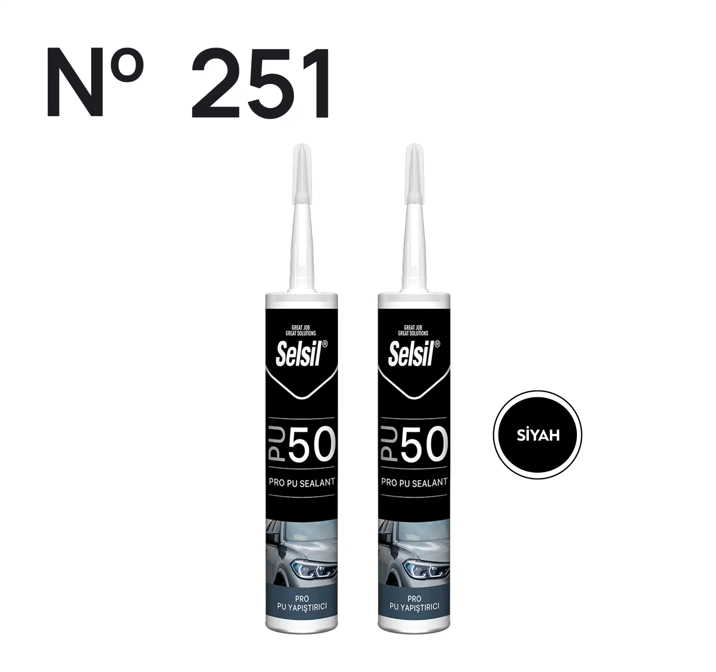 2 x Selsil PU50 Siyah 280ml