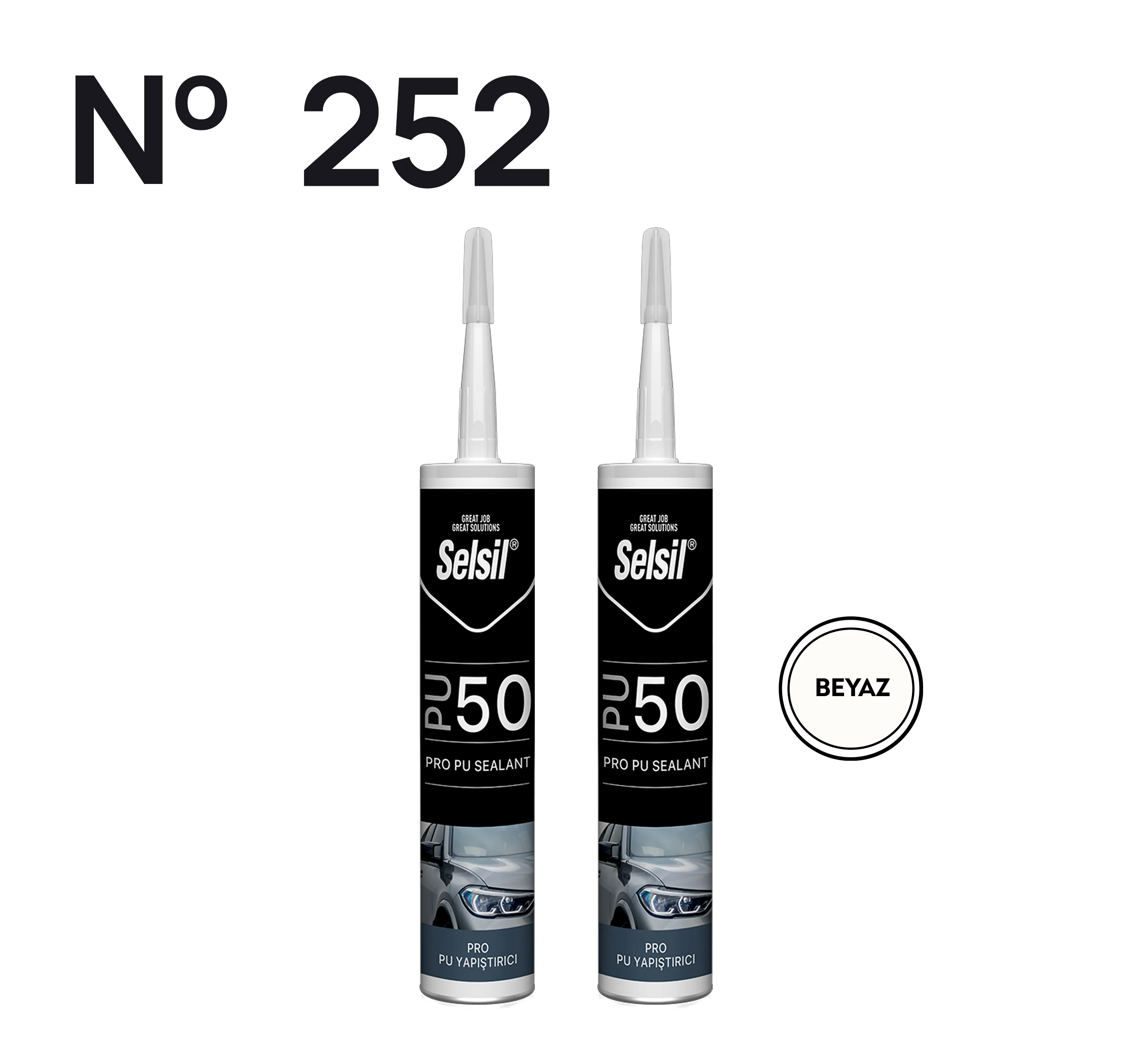 2 x Selsil PU50 Beyaz 280ml