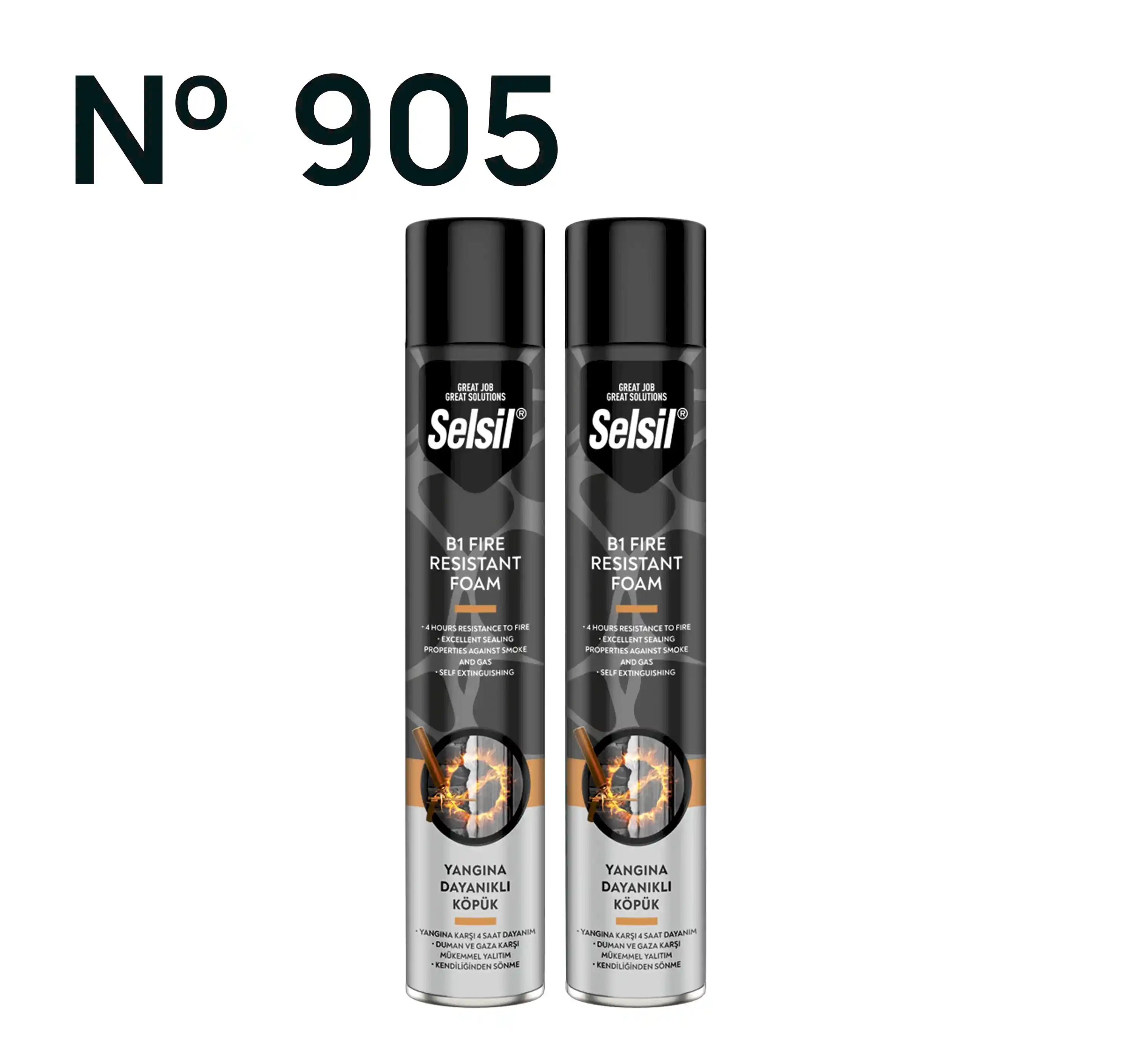 2 x B1 Yangına Dayanıklı Köpük - Manuel 900g