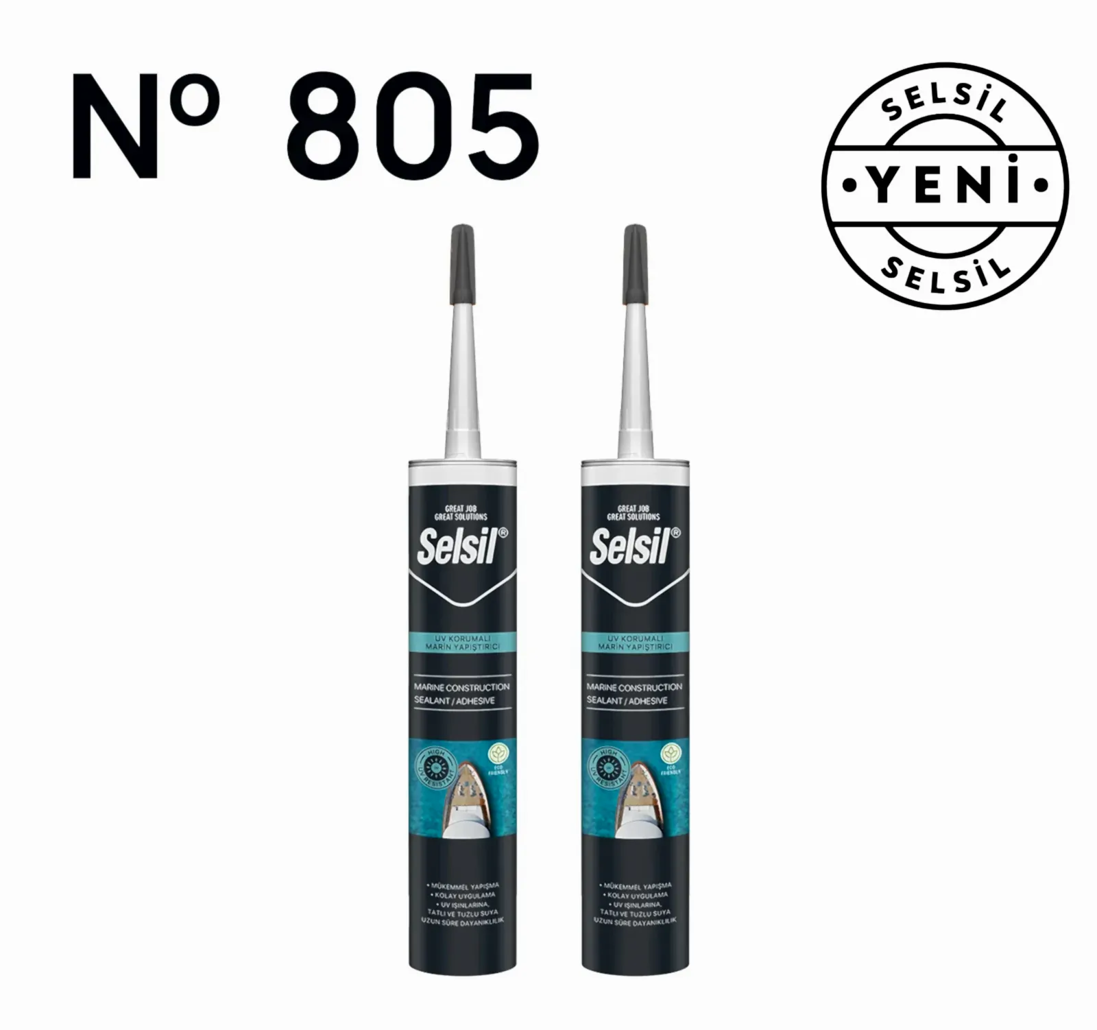 2 x UV Korumalı Marin Yapıştırıcı 280ml
